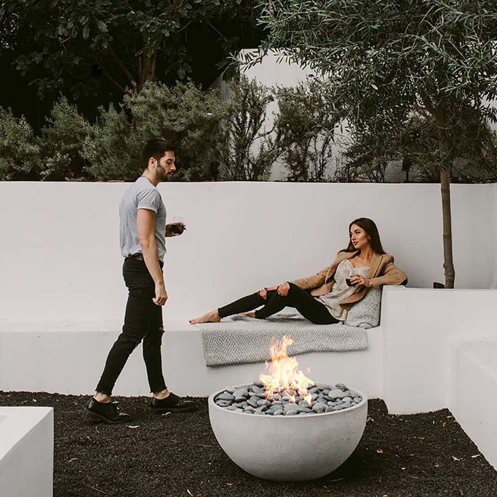 Chicago Lightweight Concrete Fire Bowl