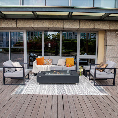 Elementi Sydney Ethanol Fire Pit 61.9 x 29.9 Inches