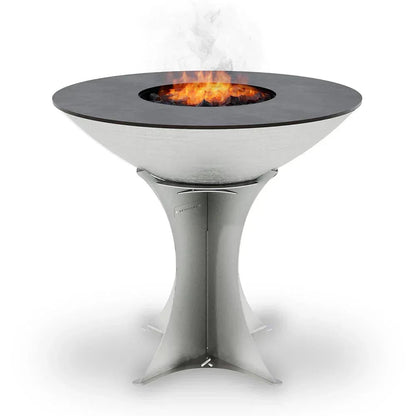 Arteflame 40″ Platinum Series — Stainless Fire Bowl Flat-Top Grill with Euro Base (Stainless or Powder-Coated: Black/Red/Yellow)