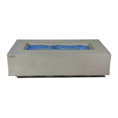 Meteora Outdoor Space Grey Fire Pit Table - Select Fuel Type
