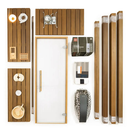 Carbon Smart Saunas - 4' x 6' x 8' - by Finnish Sauna Builders